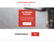 Tablet Screenshot of mastergrindingandsecurity.com